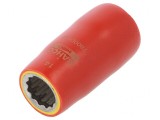 Cap de protecție tubular 1/2 oțel aliat 12-puncte izolat