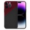 Husa pentru Apple iPhone 14 Pro Max, Techsuit, Carbonite FiberShell, Neagra Rosie