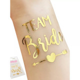 Set 10 Tatuaje Temporare Petrecerea Burlacitelor &ldquo;Team Bride&rdquo; - 99287