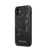 Husa TPU Guess Marble pentru Apple iPhone 12 mini, Neagra GUHCP12SPCUMABK