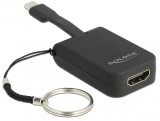 Adaptor USB-C la HDMI (DP Alt Mode) 4K 30 Hz T-M pentru breloc, Delock 63942