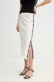 Dkny fusta culoarea alb, midi, creion