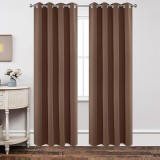 Draperie blackout uni, maro