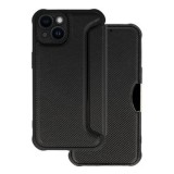 HUSA FLIP CARTE RAZOR CARBON, APPLE IPHONE 14 PRO, NEGRU
