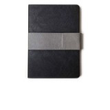Agenda A5 nedatata clapa patrata, culoare negru-gri