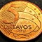 Moneda 5 CENTAVOS - BRAZILIA, anul 2013 * cod 485 B