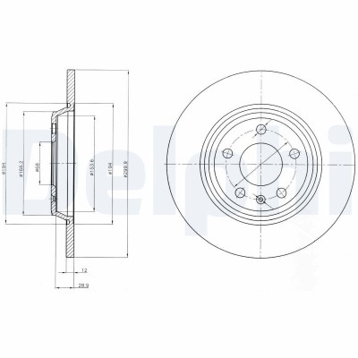 DELPHI BG4081C Disc frana foto