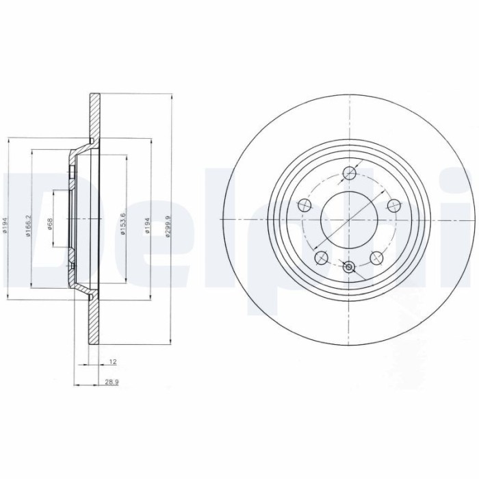 DELPHI BG4081C Disc frana