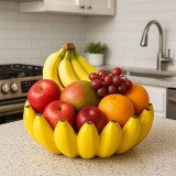 Cumpara ieftin Fructiera Ceramica cu Model Banane &Oslash;25x10cm - 2.34L