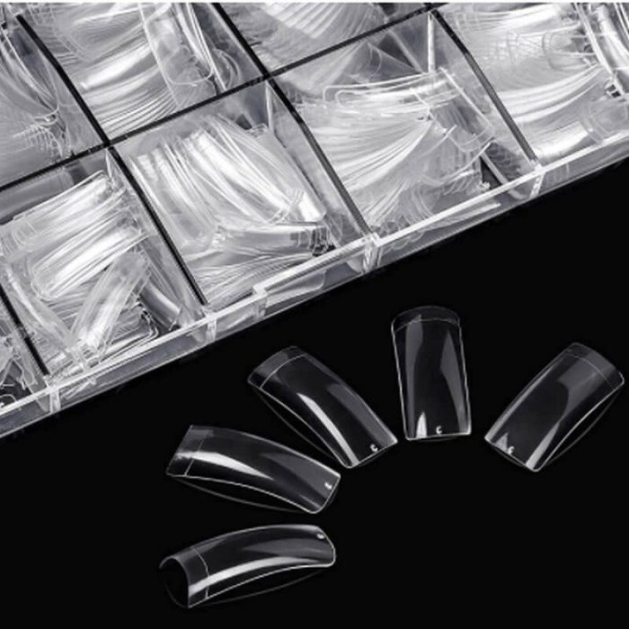 Tipsuri Unghii False French Transparente 500buc