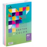 Carton colorat asortat 250 coli 10 culori
