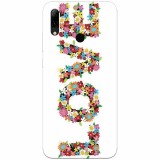 Husa silicon pentru Huawei P Smart 2019, Love Made By Flowers