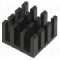 Radiator extrudat, aluminiu, 15mm x 15mm, neagra, FISCHER ELEKTRONIK - ICK BGA 15 X 15 X 10