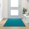 vidaXL Covoraș de intrare Cyan și Negru 120 x 250 cm Poliamidă și PVC 4100749