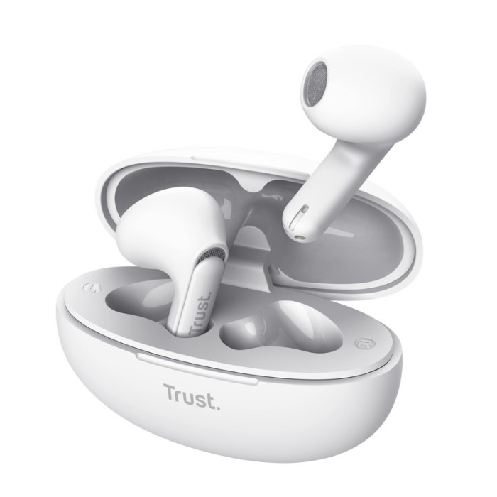 Casti Trust Yavi wireless, TWS, bluetooth, interfata USB-C, frecventa de