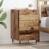 vidaXL Dulap de noapte Lemn vechi 40 x 40 x 66 cm Lemn compozit 882098