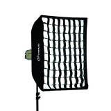 Softbox VISICO EB-072 cu grid/ grila- 40x120cm cu deschidere si inchidere rapida