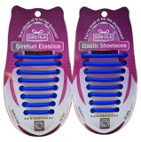 Cumpara ieftin ALBASTRU- Sireturi Elastice din Silicon pentru pantofi sport, functie NO TOUCH, 5MM, FERME, SIRETILA