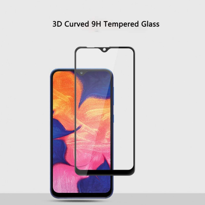 Folie de sticla Samsung Galaxy A40, TIP 5D FULL GLUE Negru