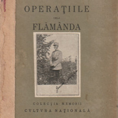 GENERAL AL. AVERESCU - OPERATIILE DE LA FLAMANDA ( 1920 ? )