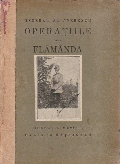 GENERAL AL. AVERESCU - OPERATIILE DE LA FLAMANDA ( 1920 ? )