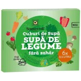 Cub De Supa Cu Legume Fara Zahar Ecologic/Bio 6 cuburi