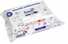 Servetele Umede Antibacteriene Touch Violet 70buc/pachet foto