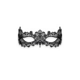 Mască OBSESSIVE, pentru jocuri erotice, din dantelă cu panglică fină din saten, culoare negru, mărime universală (model A701)