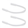 Set 2 Curele anti-alunecare pentru ochelari, Kwmobile, Transparent, Silicon, 51742.02