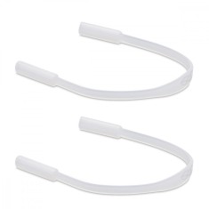 Set 2 Curele anti-alunecare pentru ochelari, Kwmobile, Transparent, Silicon, 51742.02