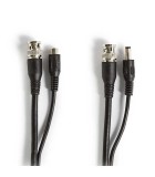 Cablu de securitate CCTV BNC-DC 2.1x5.5mm RG59 50m conectori preasamblati Nedis CCTVCA10BK500