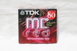 Mini disc minidisc TDK MD80 red - sigilat