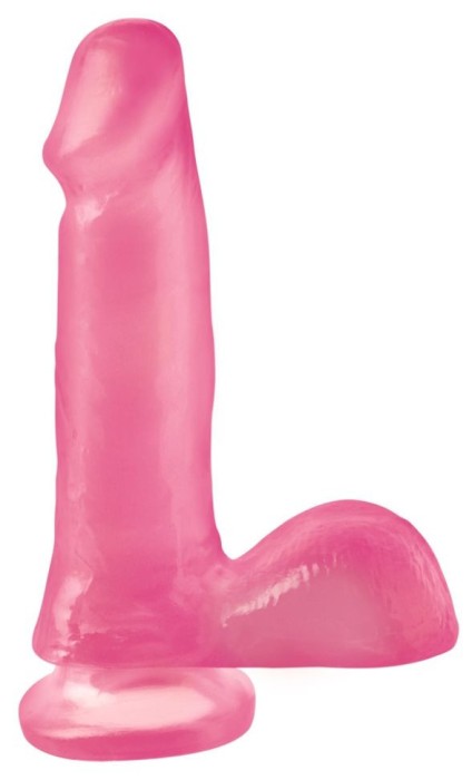 Dildo realist cu vene, gland si testicule pronuntate Dong with Suction Cup 6&quot;,