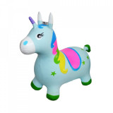 Cumpara ieftin Unicorn din cauciuc, gonflabil, lumina și muzica, 3-5 ani, Oem