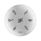Cumpara ieftin B102 - disc de ştampilare cu ornamente, INGINAILS