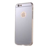 Husa iPhone 5/5S/SE MyStyle Elegance Luxury Oglinda Argintie, Silicon, Rezistenta Socuri/Praf/Zgarieturi, Bumper