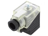 Conector cu valvă mufă 18mm 4 pini 90&deg;