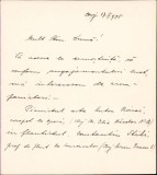 A1408 Scrisoare olografă cu referire la Anton Ronai si Constantin Stihi, Cluj, 1925