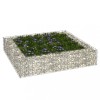 VidaXL Strat înălțat de gabion, 100x100x20 cm, oțel galvanizat