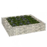 Strat &icirc;naltat de gabion, 100x100x20 cm, otel galvanizat GartenMobel Dekor, vidaXL