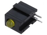 LED Galben 2,8mm 20mA 60&deg; 10-20mcd