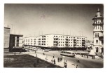 CPIB 24616 CARTE POSTALA - VEDERE DIN BUZAU, BICICLETA, AUTOBUZ, CIRCULATA, 1968, STAMPILE, TIMBRU