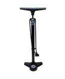 Pompă Aer Podea cu Manometru 14 BAR / 200 PSI, Cap Dublu Universal AV/DV/FV, Negru