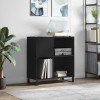 VidaXL Dulap pentru discuri negru 84,5x38x89 cm lemn compozit 831781