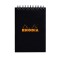 Blocnotes A6, spirala, 80 file, Rhodia Classic, black