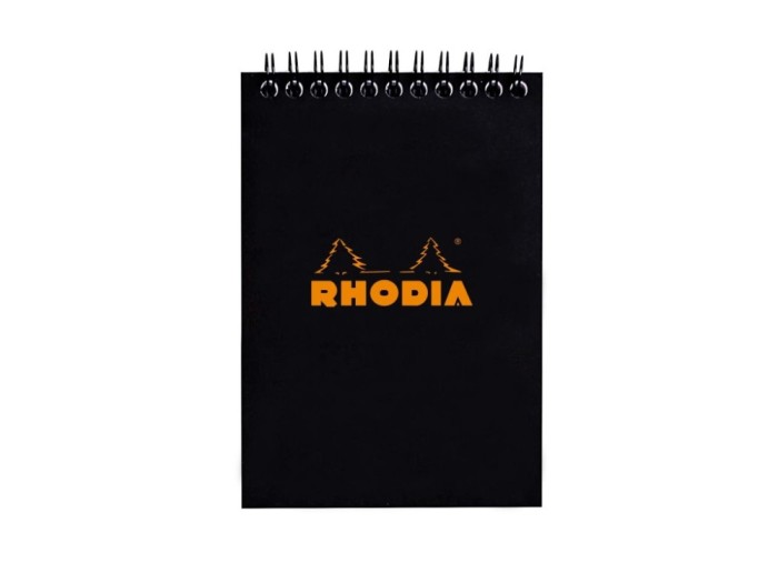 Blocnotes A6, spirala, 80 file, Rhodia Classic, black
