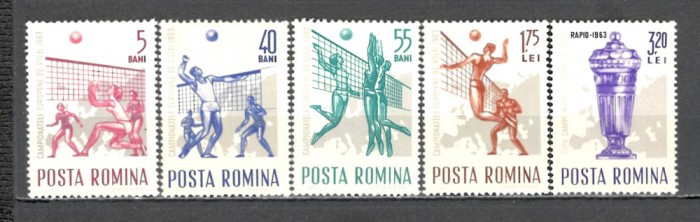 Romania.1963 C.E. de volei ZR.198