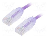 Patch cord RJ45 Cat 6 U/UTP 1m violet PANDUIT
