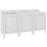 Cumpara ieftin Dulap comercial pentru chiuveta 180x60x96 cm, otel inoxidabil