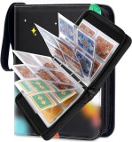Dosar pentru carti comerciale Piunemky, piele, negru, 6,5 x 9,2 cm